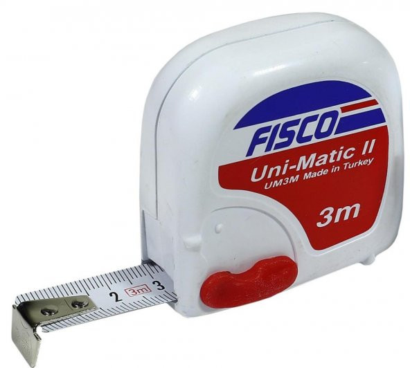 Fisco Plastik Şerit Metre 3 metre 16 mm ürün görseli 1