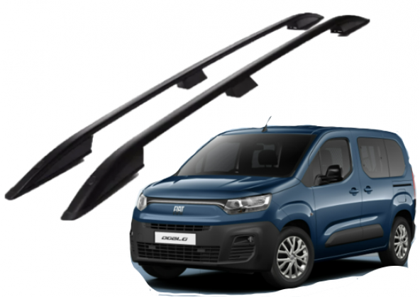 YENİ DOBLO SİYAH TAVAN ÇİTASI PORTBAGAJ 2023 2024 2025 2026 ürün görseli 1