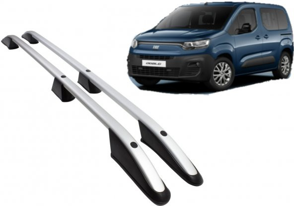 YENİ DOBLO ALİMİNYUM GRİ TAVAN ÇİTASI PORTBAGAJ 2023 2024 2025 2026 ürün görseli 1