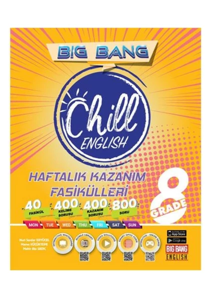 LGS 8. Grade Big Bang Chill English Haftalık Kazanım Fasikülleri ürün görseli 1