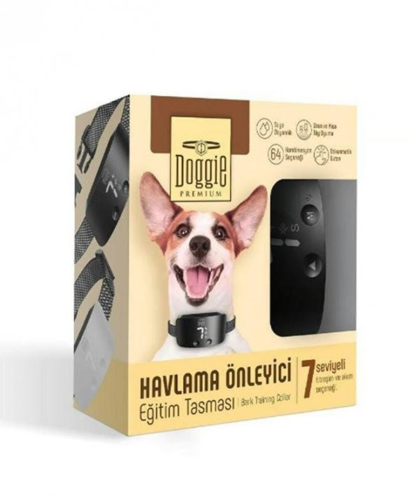 Doggie Havlama Önleyici Eğitim Tasması Black ürün görseli 1