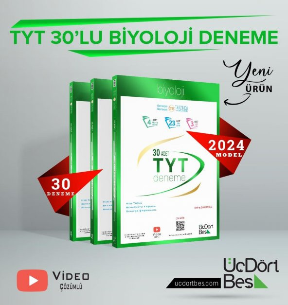 345-2024 Model 30'lu TYT Biyoloji Denemesi - Resim 3