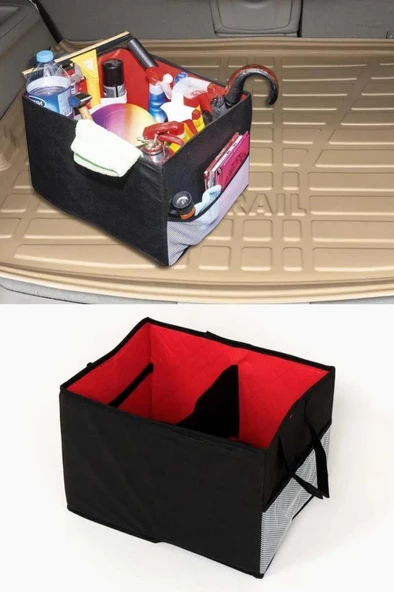 Flosoft Araç Bagaj Düzenleyici, Çok Amaçlı Katlanabilir Çanta Sepet Kutu Organizer ürün görseli 1