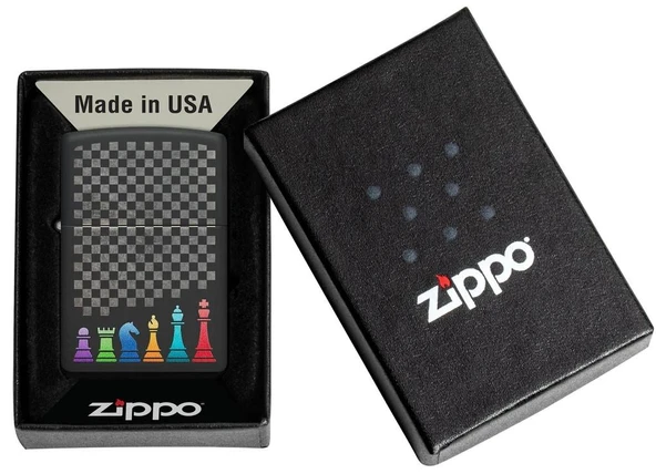 Zippo Chess Pieces Dizayn Çakmak - Resim 4