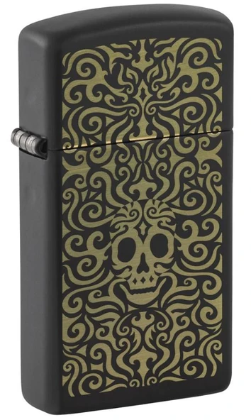 Zippo Slim Skull Filigree Dizayn Çakmak ürün görseli 1