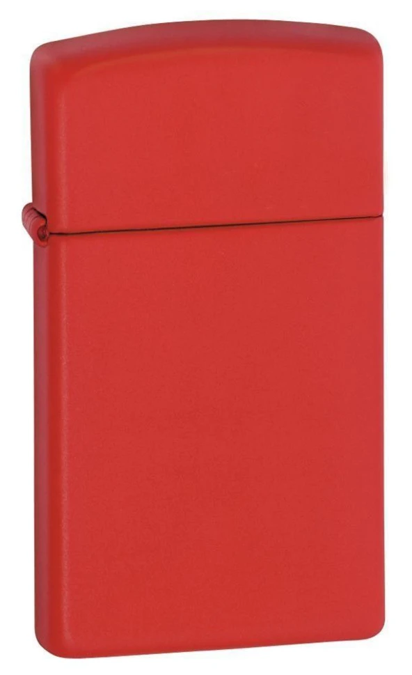 Zippo Slim Red Matte Çakmak ürün görseli 1