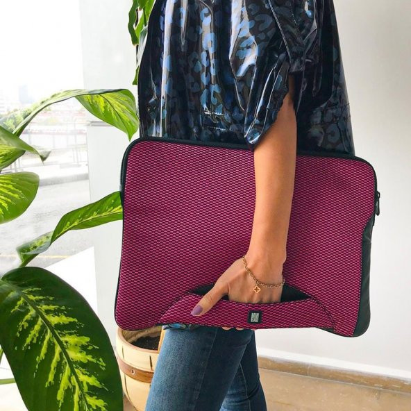 Minbag Marry 15 Laptop Çantası Pembe - Resim 9