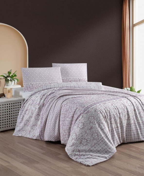 Hazal Tek Kişilik Nevresim Takımı Çarşafı Lastikli 160x220 ürün görseli 1