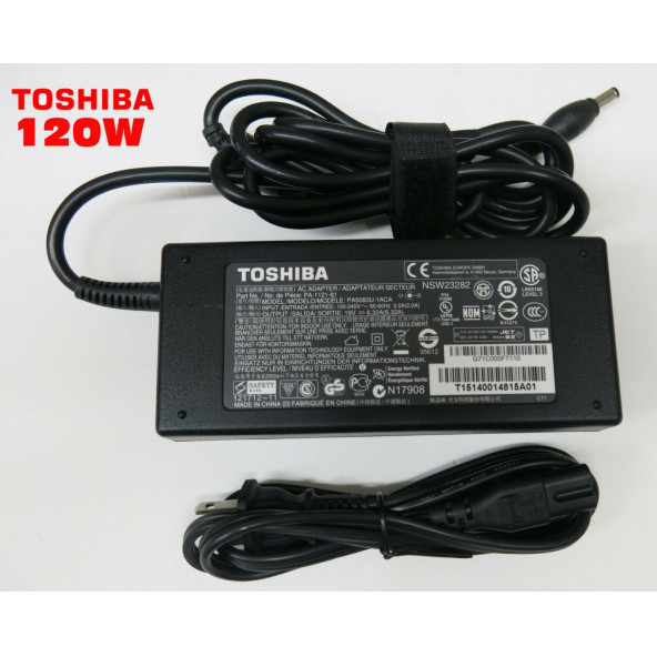 Toshiba Adaptör 19V 6.32 A Orjinal  Şarj Cihazı Teşhir Ürünü ürün görseli 1