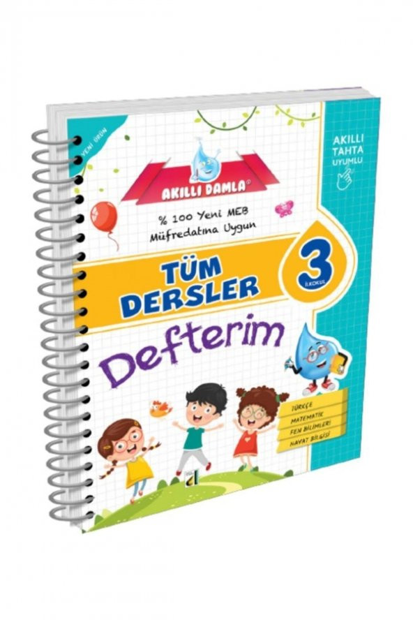 AKILLI DAMLA TÜM DERSLER DEFTERİM-3. SINIF ürün görseli 1