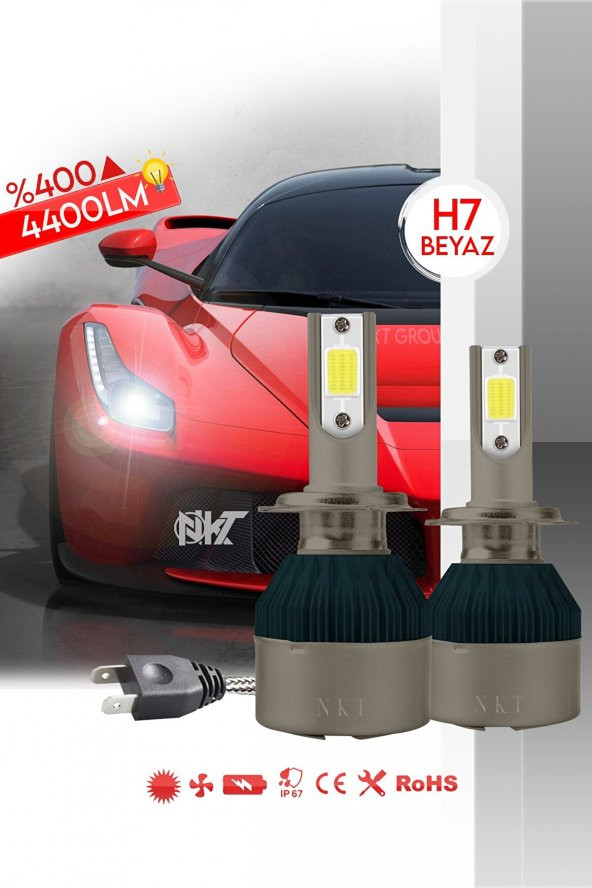 Opel Astra J H7 Uzun Far Nkt Led Şimşek Etkili Beyaz ürün görseli 1