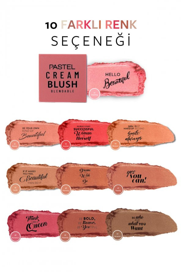 Cream Blush - Krem Allık 41 Dazzling - Resim 7