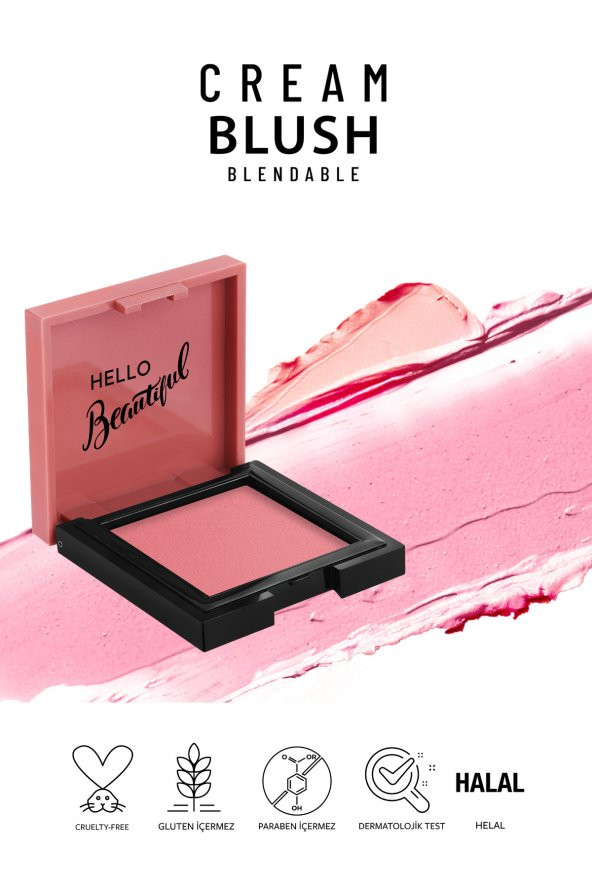 Cream Blush - Krem Allık 41 Dazzling - Resim 8
