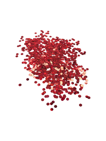 İri Sim Parçacıkları Kırmızı Glitter ürün görseli 1