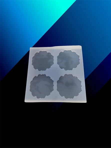 Epoksi 4 lü Geode Magnet Kalıbı ürün görseli 1