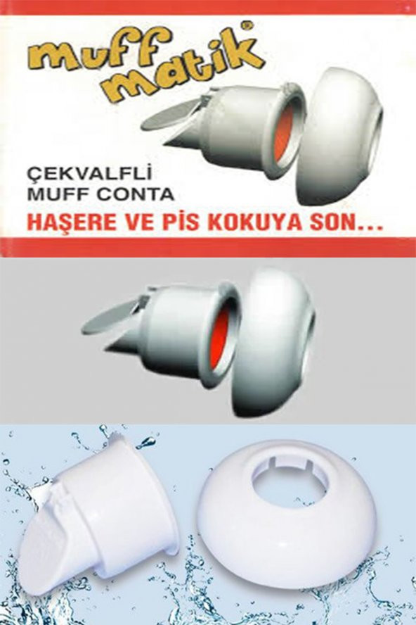 Kustar Kokumatik Gider Koku Önleyici Lavabo Sifonu Çekvalfi Adaptör Kokuya Ve Haşereye Son ürün görseli 1