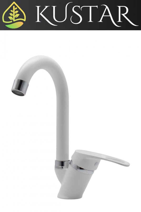 Kustar Cambridge Beyaz Mix Aç Kapa Banyo Lavabo Bataryası ürün görseli 1