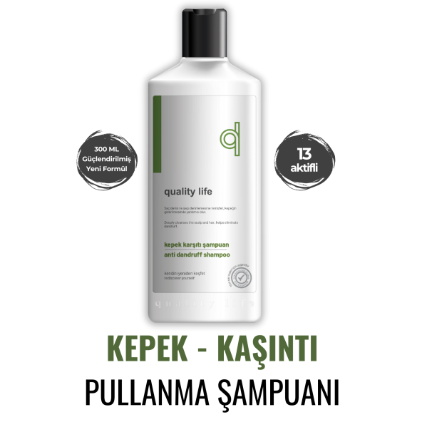 QL Kepek Şampuanı - 17 Aktifli Kepek Karşıtı Şampuan 300 Ml ( Kepek Şampuanı) ürün görseli 1