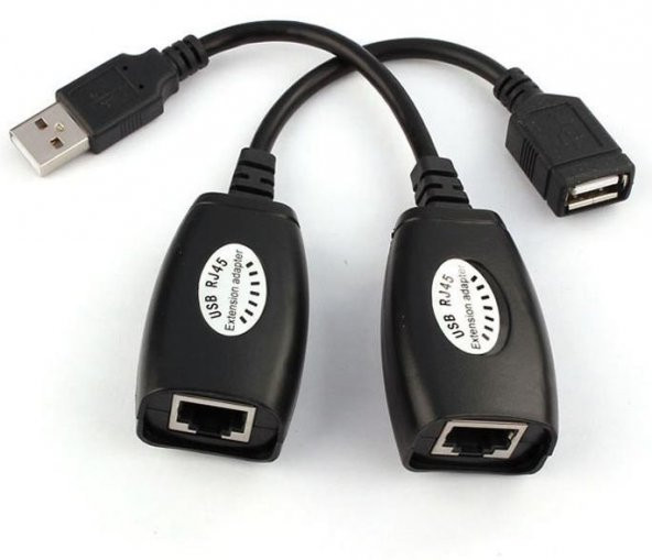 Rj45 Usb Ek Uzatıcı Cat5e 6 Kablosu Ekleme Extender ürün görseli 1