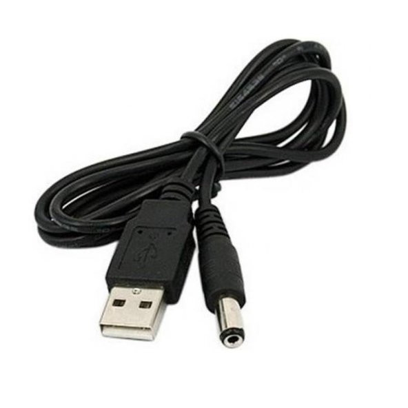 Usb To Dc 5.5 2.1mm Kalın Power Güç Çevirici Adaptör Kablosu ürün görseli 1
