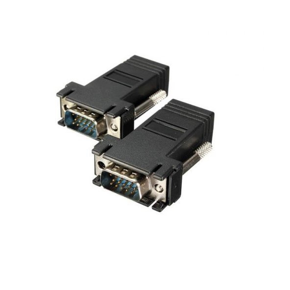 Rj45 Vga Ekleme Ek 30 Metre Uzatıcı Cat56 Monitör Extender - 2 Adet ürün görseli 1