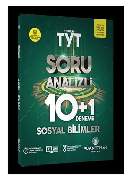 PUAN TYT SOSYAL BİLİMLER 10+1 DNM SINAVI ürün görseli 1