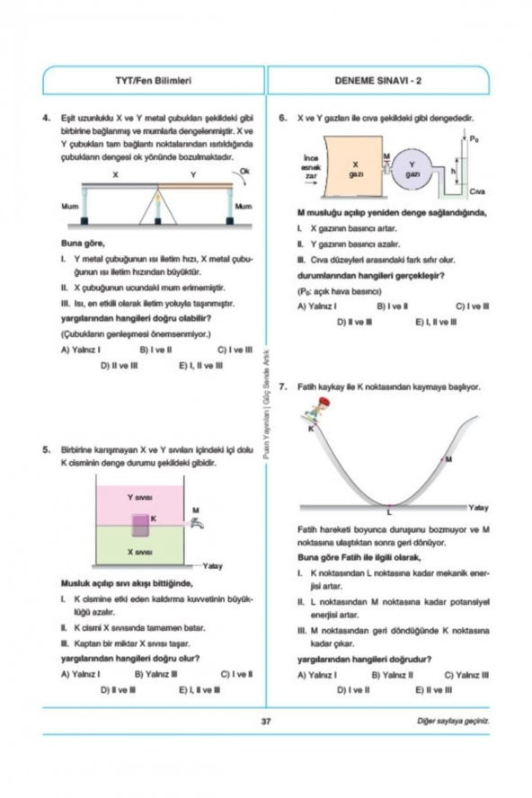 PUAN TYT 7 DENEME YENİ NESİL - Resim 4