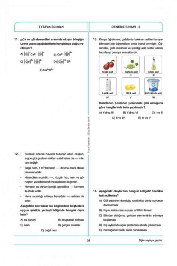 PUAN TYT 7 DENEME YENİ NESİL - Resim 7