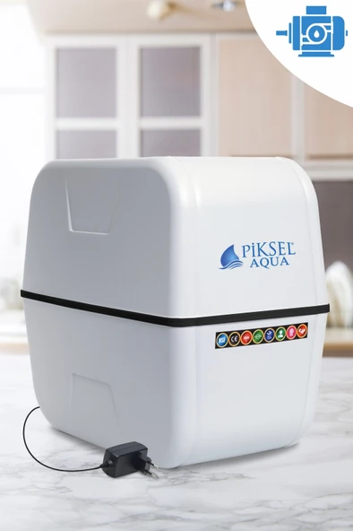 Piksel Aqua 12 Aşamalı Master Membranlı Pompalı Alkali Mineralli Su Arıtma Cihazı ürün görseli 1