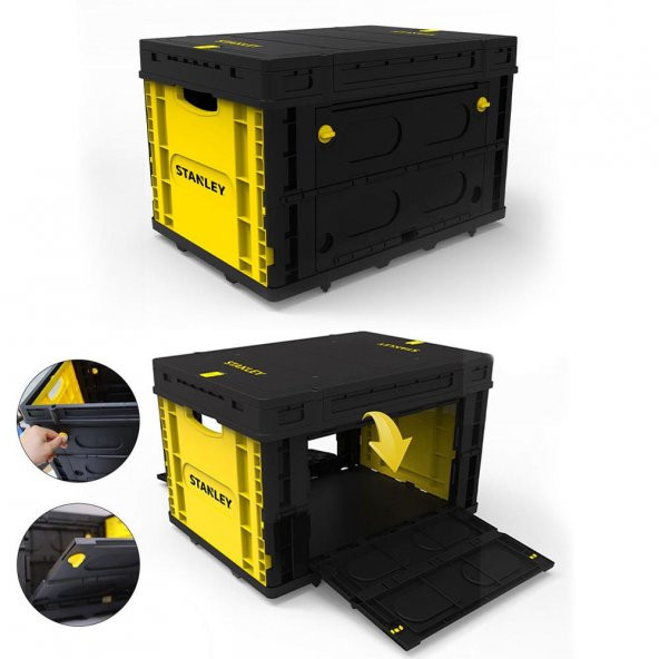 STANLEY FB533L 25Kg Katlanır Kapaklı Çok Amaçlı Taşıma Sepeti ürün görseli 1
