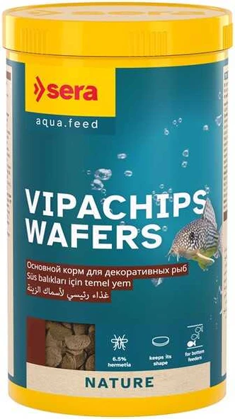 Sera Vipachips Wafers 100 ml 37 gr Skt: 11/2028 Orjinal kutusunda Vatoz ve Çöpçü Balığı Yemi ürün görseli 1