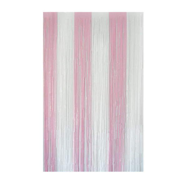 Sedef Pembe Beyaz Arka Fon Süs 100x200 cm ürün görseli 1