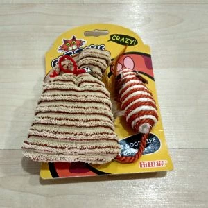 Crazy Kedi Oyuncağı Fare ve Bez Torba ürün görseli 1