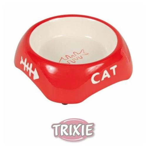 Trixie kedi seramik yem ve su kabı 200 ml 13 cm ürün görseli 1