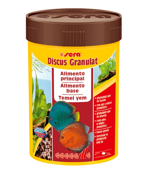 Sera Discus Granules Nature 100 ml. 45 gr   Skt : 05/2028    Orjinal kutusunda ürün görseli 1