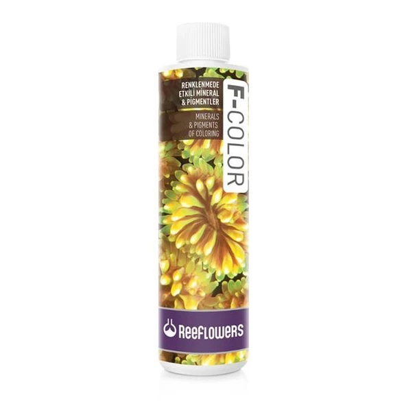 Reeflowers F-Color 250 ml. Skt:06/2028 Mercan Renk Katkı Tuzlu Su içindir ürün görseli 1