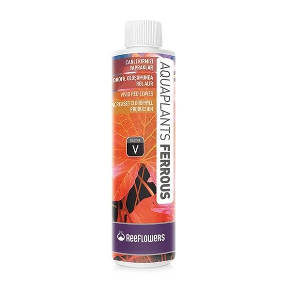 ReeFlowers AquaPlants Ferrous 500 ml Skt: 04/2027 Bitkili  Akvaryum İçin  Büyümeyi Hızlandırır, Canlı Kırmızı Yapraklar ürün görseli 1