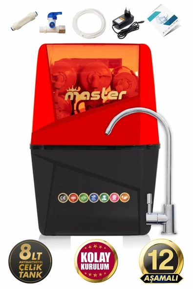 Master 12 Aşamalı Pompalı Alkali Su Arıtma Cihazı ürün görseli 1