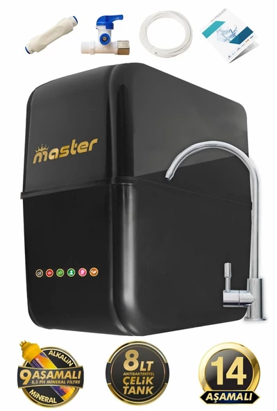 Master 14 Aşamalı Alkali Multimineralli Çelik Tanklı Su Arıtma Cihazı ürün görseli 1