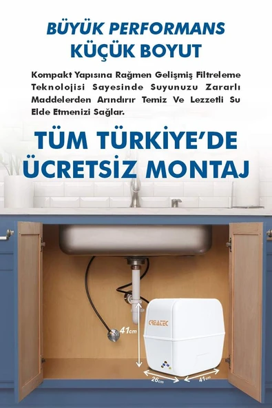 Createc 10 Aşamalı Multimineralli Su Arıtma Cihazı - Resim 2
