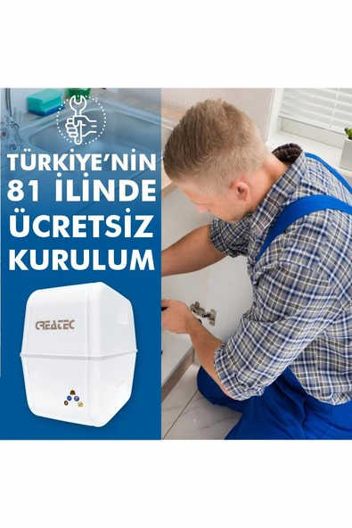 Createc 10 Aşamalı Pompalı Multimineralli Su Arıtma Cihazı - Resim 8