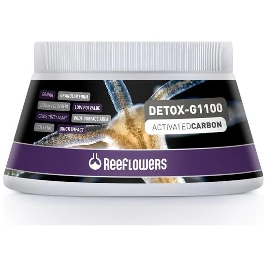 Reeflowers Detox-G1100 Activated Carbon 1000 ml 1000 ml   Skt : 06/2026   Aktif Karbon Akvaryum Dış Filtre Malzemesi ürün görseli 1