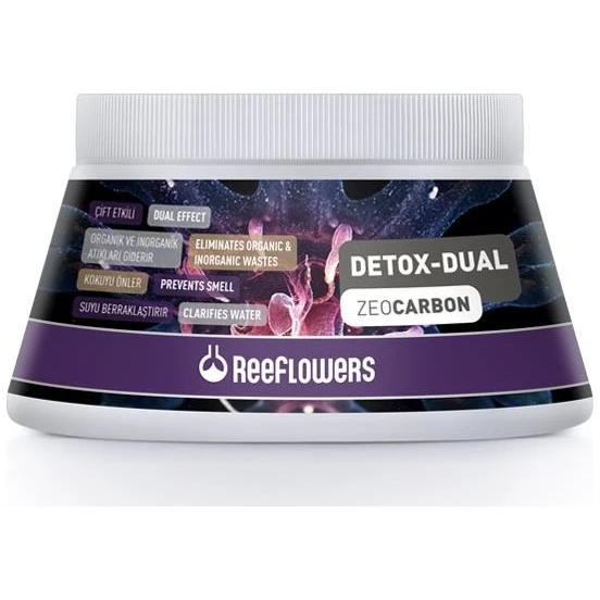 Reeflowers Detox-Dual  Zeo Carbon 1000 ml 720 gr. Akvaryum Dış Filtre Malzemesi SKT:03/2029 ürün görseli 1