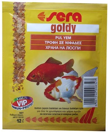 Sera Goldy Nature 12 gr. Japon Balığı Yemi  Orjinal Kutusunda Zarf Skt:09/2026 ürün görseli 1