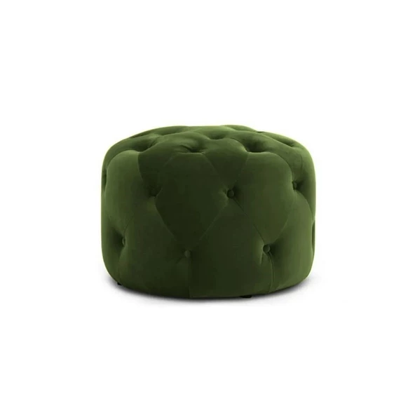 DTMHOME  Premium Yeşil Yuvarlak Bench Puf - Resim 2