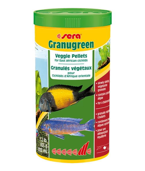 Sera Granugreen 1000 ml. Granül Yem Skt:11/2027 Orjinal Kutusunda ürün görseli 1