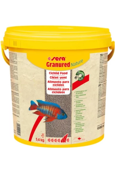 Sera GranuRed Nature 250 gr (Açık) Poşette Protein Cichlid Balık Yemi Skt: 11/2028 ürün görseli 1