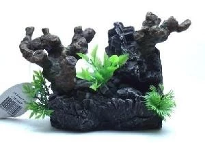 Akvaryum DEKOR AĞAÇ GÖVDESİ BİTKİLİ 23x9x15 cm - Resim 2