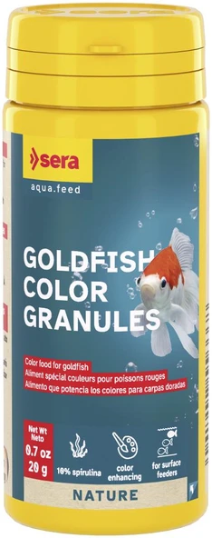 Sera Goldfish Color Granules Nature 50 ml. 20 gr Skt:12/2028   Orjinal Kutusunda ürün görseli 1