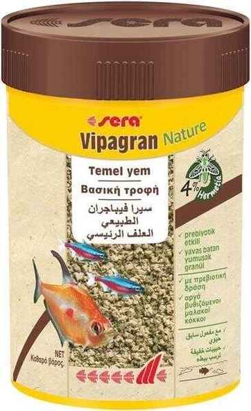 Sera Vipagran Granules Nature 250 ml. 80 gr   Orjinal Kutusunda Skt: 11/2028 ürün görseli 1
